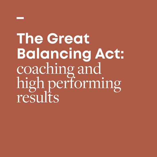 The Great Balancing Act Sales Coaching And The Need For Great Results